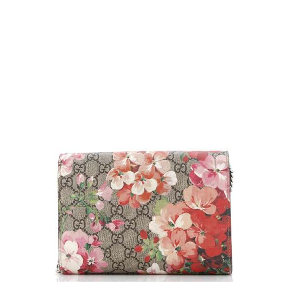 Dionysus Chain Wallet Blooms Print Gg #191524G81B - Picture 3 of 8